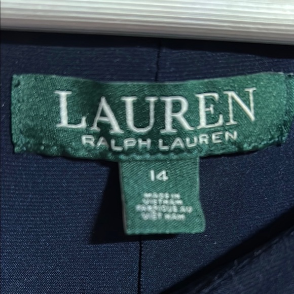 Lauren Ralph Lauren Blue Asymmetrical Cocktail Dress - Picture 2 of 6